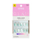 Kiss Glam Embellished Press-On Fake Nails Short Round Celestique 35ct - Imperfect Box