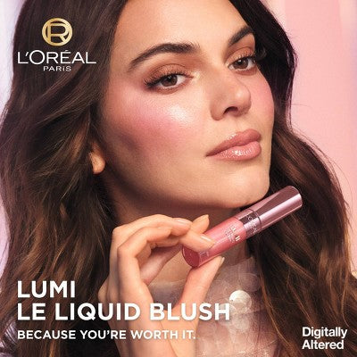 L'Oreal Paris True Match Lumi Le Liquid Blush for Cheeks Glowy Gold Pink 0.33 fl oz - Imperfect Container