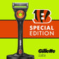 Gillette Labs Mens Special NFL Bengals Edition Shaving Razor with 4 Refills and Magnetic Stand - New