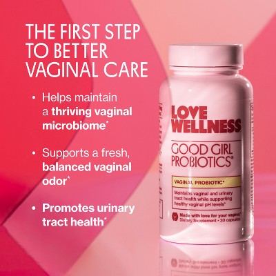 Love Wellness Good Girl Probiotics for Vaginal & Urinary Tract Health 30ct - Imperfect Container
