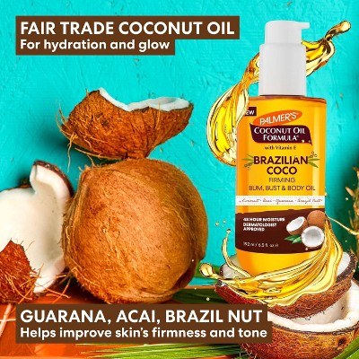 Palmer's Brazilian Coco Firming Oil 6.5 fl oz - Small Amount Missing