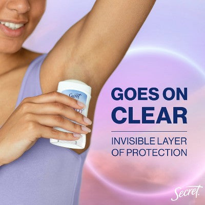 Secret Dry Feel Whole Body Deodorant Completely Clean 2.4oz - Imperfect Container
