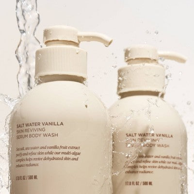 Saltair Serum Body Wash - Salt Water Vanilla 17 fl oz - Imperfect Container