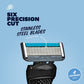 Dollar Shave Club 6-Blade Razor Refill Compatible with 4 and 6 Blade Handles 4ct Trial Size - Imperfect Box