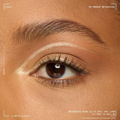 NYX Professional Makeup Bridgerton Royal Epic Ink Glitz Metallic Eyeliner Glitzed In Gold 0.03 fl oz - New