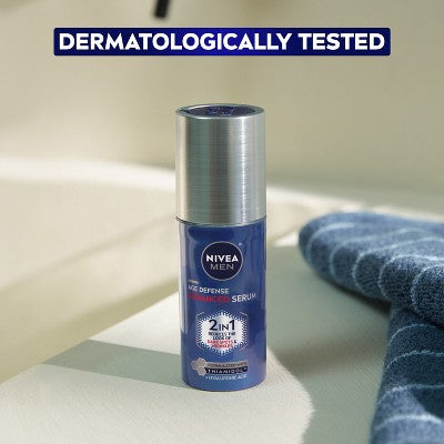 NIVEA Men Age Defense Advanced Face Serum 1.0 fl oz - Imperfect Box