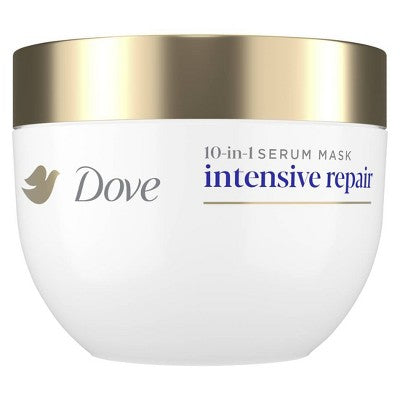 Dove Beauty Intensive Repair Therapy 10-in-1 Serum Hair Mask 9.2oz - Imperfect Container