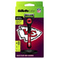 Gillette Labs Mens Special NFL Chiefs Edition Shaving Razor with 4 Refills and Magnetic Stand - New