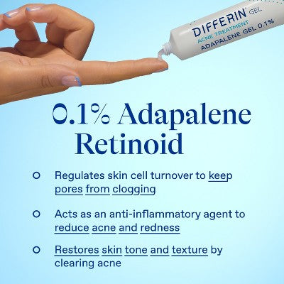 Differin Acne Retinoid Face and Body Treatment Gel Adapalene 0.1% 15g - Imperfect Box