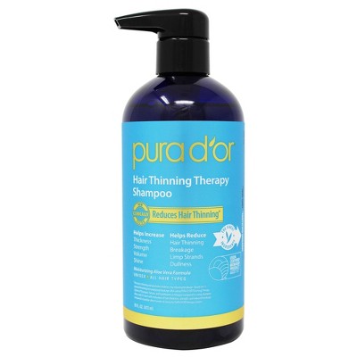 Pura d'or Hair Thinning Therapy Shampoo 16 fl oz - Imperfect Container