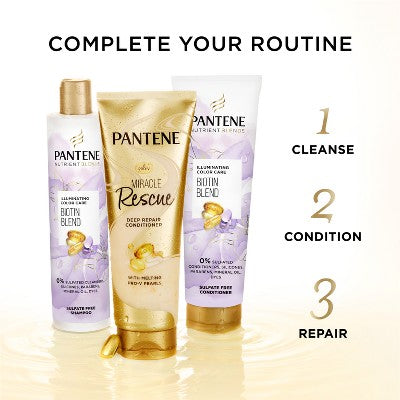 Pantene Illuminating Biotin Shampoo, Nutrient Blends 9.6 fl oz - New