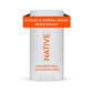 Native Solid Deodorant for Men & Women Citrus & Herbal Musk 2.65oz - New
