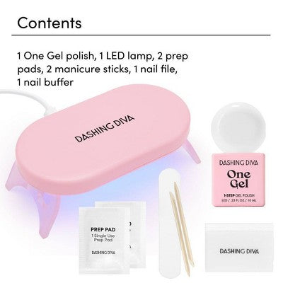 Dashing Diva One Gel Color Nail Polish Starter Kit Aristocrat 8ct - Imperfect Box