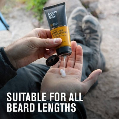 Every Man Jack Men's Recovery Beard + Face Moisturizer Lotion Sandalwood 3.2 fl oz - Imperfect Container