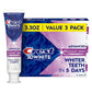 Crest 3D White Advanced Teeth Whitening Toothpaste - Radiant Mint 3.3oz/3pk - Imperfect Box