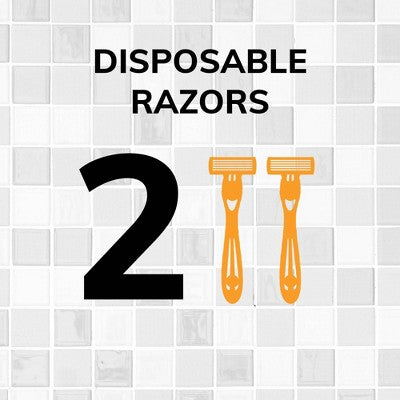 BiC Men & Flex 5 Blades Sensitive Disposable Razors  2ct - New