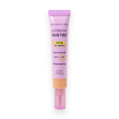 Makeup Revolution Superdewy Sundew Skin Tint SPF30 Medium Neutral 0.94oz - New