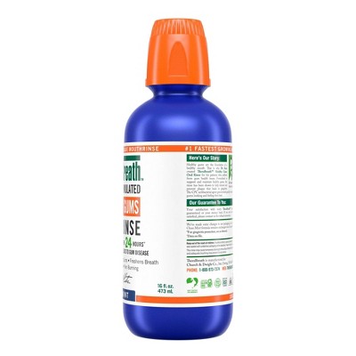 TheraBreath Healthy Gums Mouthwash Antigingivitis Clean Mint 16 fl oz - Imperfect Container