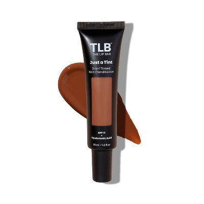 The Lip Bar Just a Tint 3-in-1 Tinted Skin Conditioner with SPF 11 Mahogany Mami 1 fl oz - New