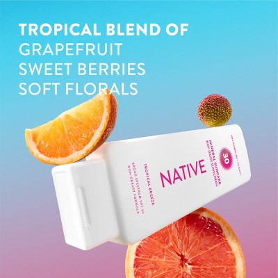 Native Mineral Sunscreen with Zinc Oxide Tropical Breeze SPF 30 7oz - Imperfect Container