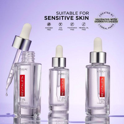 L'Oreal Paris Revitalift Derm Intensives Hyaluronic Acid Serum 1 fl oz - Imperfect Box