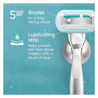 Venus Deluxe Smooth Sensitive Women & Razor Blade Refills 4ct - Imperfect Box