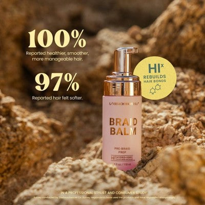 BEACHWAVER Co. Braid Balm Pre Braid Prep 4oz - Imperfect Container