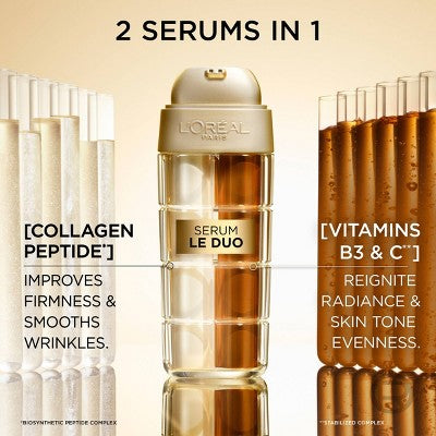 L'Oreal Paris Age Perfect Le Duo Skin Renewing & Vitamin C Serum 1 fl oz - Imperfect Box