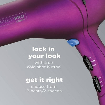 Conair Magenta Soft Touch AC Motor Salon Professional Hair Dryer 1875 Watts - Imperfect Box