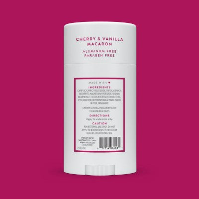 Native Solid Deodorant for Women; Men Cherry; Vanilla Macaron Aluminum-Free 2.65oz - Imperfect Container