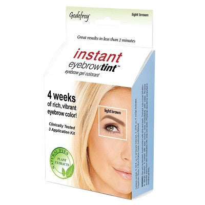 Godefroy Instant Eyebrow Tint Application Kit - Light Brown - 3ct