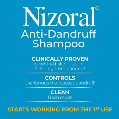 Nizoral Anti Dandruff Shampoo with 1% Ketoconazole, Clean Fresh Scent 7 fl oz - Imperfect Box