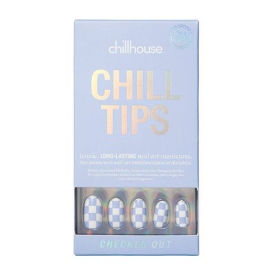 Chillhouse Chill Tips Fake Nails Design Studio Checked Out 24ct - Imperfect Box