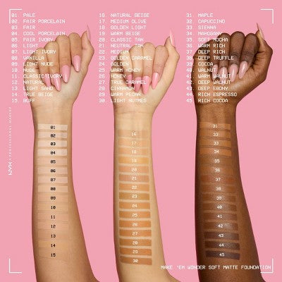 NYX Professional Makeup Make Em Wonder 24H Soft Matte Foundation 29 Warm Pecan 1.01 fl oz - New