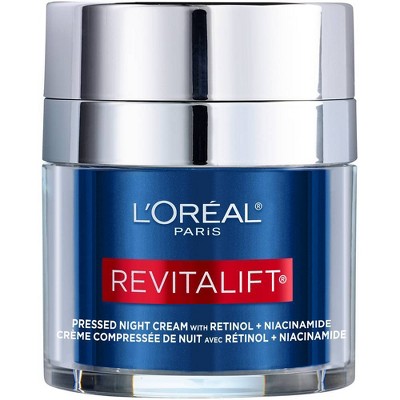 L'Oreal Paris Revitalift Pressed Night Moisturizer with Retinol and Niacinamide 1.7oz - Imperfect Box