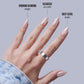 KISS Nails GLAM Jeweled Press-On Fake Nails Medium Almond Ripple 35ct - New