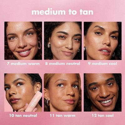 e.l.f. Halo Glow Skin Tint Foundation Mineral SPF 50 8 Medium Neutral 1 fl oz - Imperfect Box