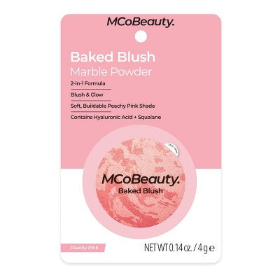 MCoBeauty Baked Blush Peachy Pink 0.14oz - New