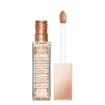 NYX Professional Makeup Ultimate Glow Shots Vitamin C Infused Liquid Eyeshadow Highkey Lychee 0.25 fl oz - Imperfect Container