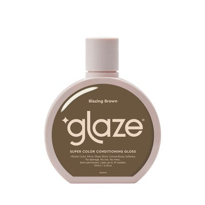 Glaze SuperGloss Color Conditioning Hair Gloss Blazing Brown Brunette 6.4 fl oz - Imperfect Container