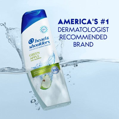 Head & Shoulders Dandruff Shampoo, Anti-Dandruff Treatment, Green Apple for Daily Use, Paraben-Free 28.2 fl oz - Imperfect Container