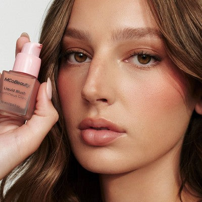 MCoBeauty Liquid Blush Luminous Glow Bella Vita/Dusty Rose 0.5 fl oz - New