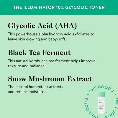 good.clean.goop beauty The Illuminator 10% Glycolic Toner with Kombucha Tea Ferment and Snow Mushroom Extract 3.4 fl. oz. - Imperfect Box
