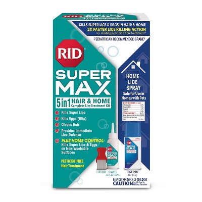 RID Super Max 5-in-1 Hair & Home Complete Lice Treatment Kit - Imperfect Box