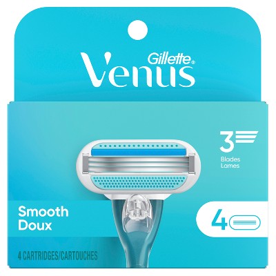 Venus Smooth Women's Razor Blade Refills 4ct - Imperfect Container