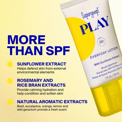 Supergoop! PLAY Everyday Hydrating Body & Face Sunscreen Lotion SPF 50 2.4 fl oz - Imperfect Container