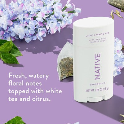Native Solid Deodorant Lilac & White Tea 2.65oz - New