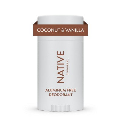 Native Solid Deodorant for Women & Men Coconut & Vanilla  Aluminum-Free 2.65oz - Imperfect Container