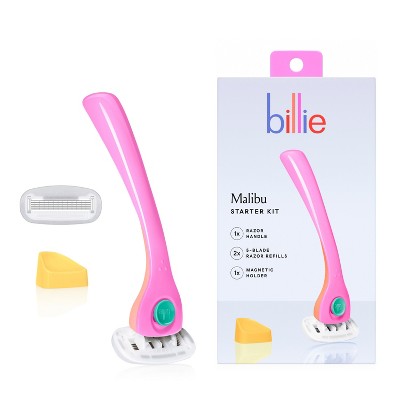 Billie Women's Malibu Razor Kit 1 Handle + Magnetic Holder + 2 Blade Refills - Imperfect Box
