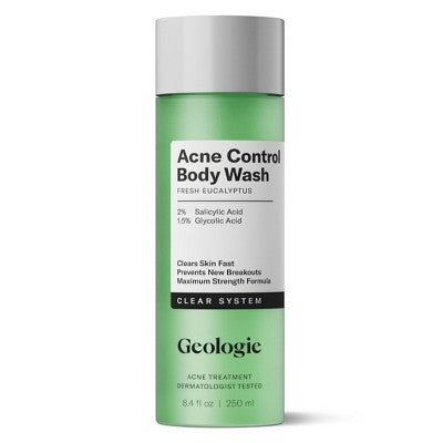 Geologie Clear System Acne Control Body Wash 8.4 fl oz - New